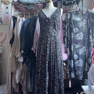 Floral knot front jumpsuit